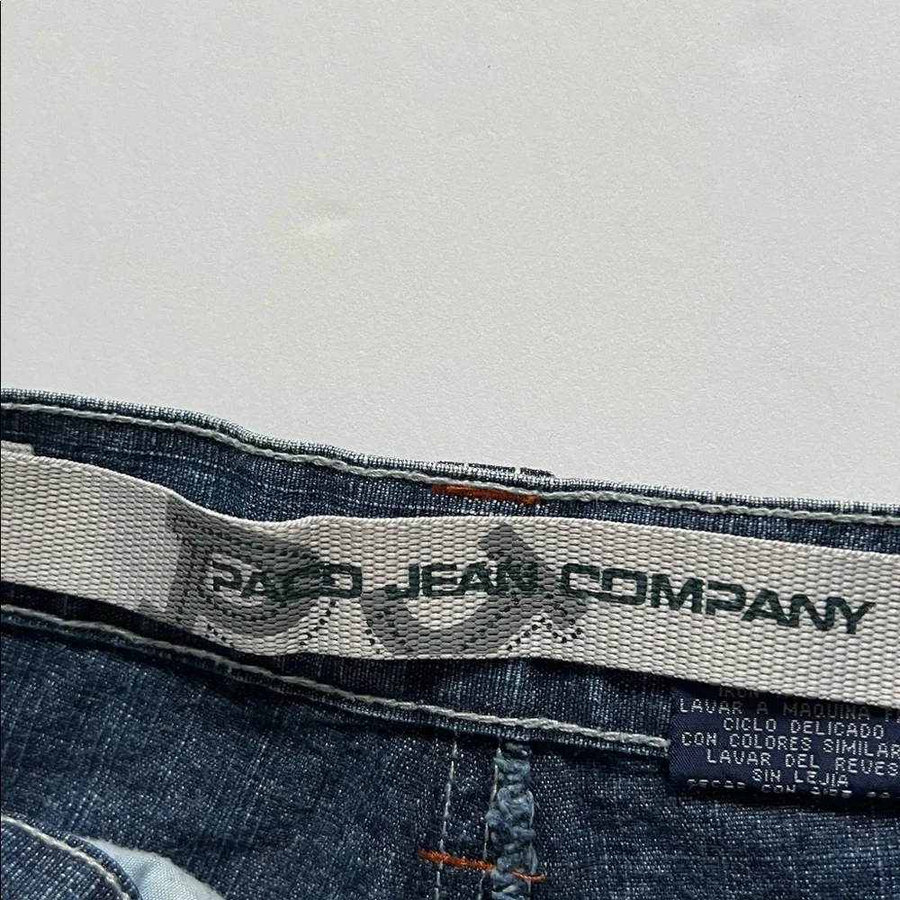 Paco Jean Company Letter Patch Faded jeans Grunge Punk Street 90’s Y2K Kids 6